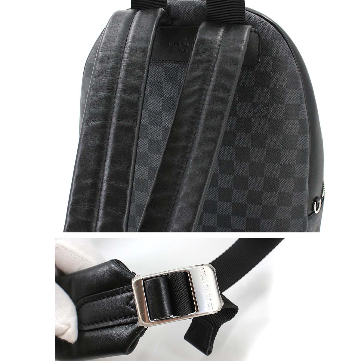 Louis Vuitton Damier Graphite Josh NV Backpack Rucksack Black