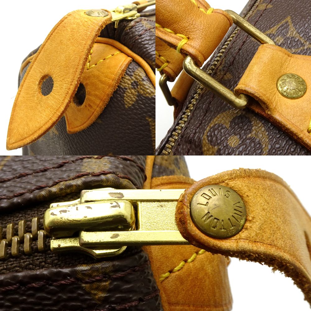 Louis Vuitton Monogram Speedy 30 Handbag Brown