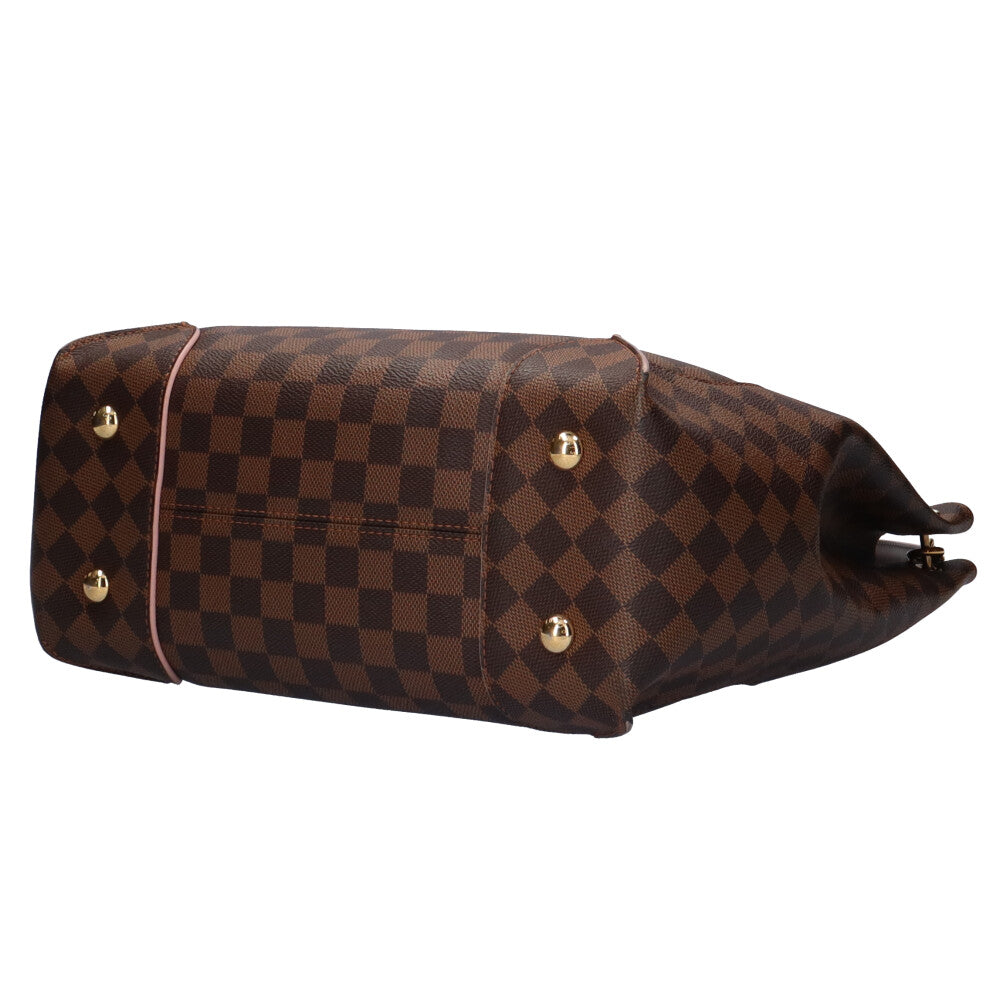 Louis Vuitton Kaiser Hobo Damier Ebene Shoulder Bag Canvas
