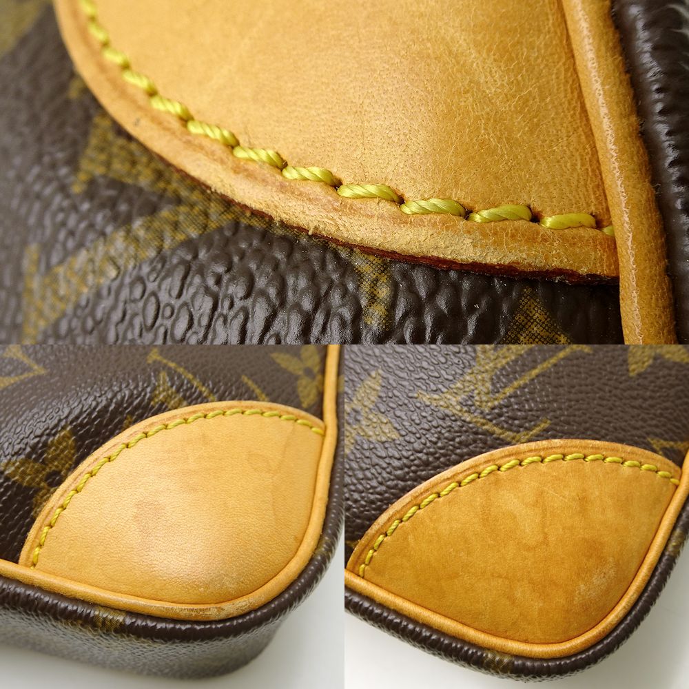 Louis Vuitton Monogram Crossbody Shoulder Bag Brown
