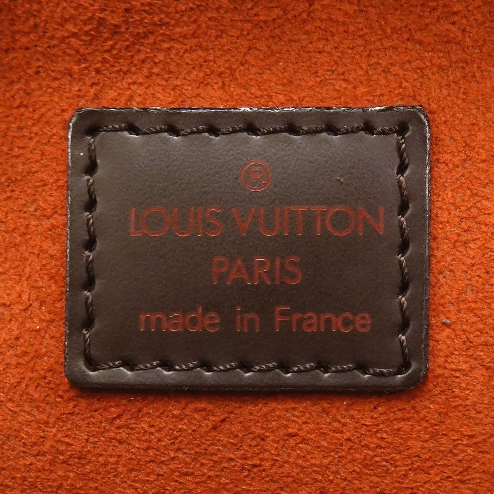 Louis Vuitton Damier Pochette Ipanema Ebene Waist Bag Pouch Brown