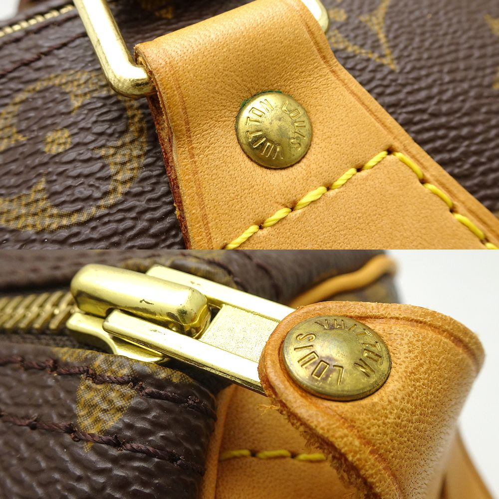 Louis Vuitton Monogram Speedy 30 Handbag Brown
