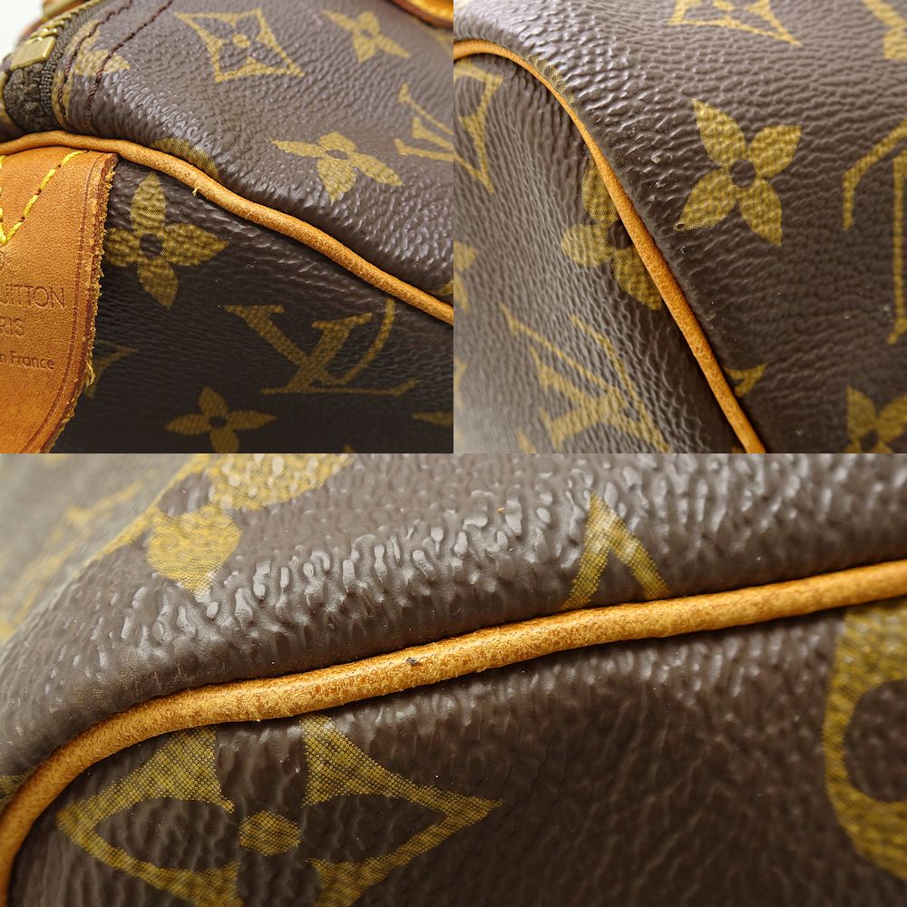 Louis Vuitton Monogram Speedy 30 Handbag Brown
