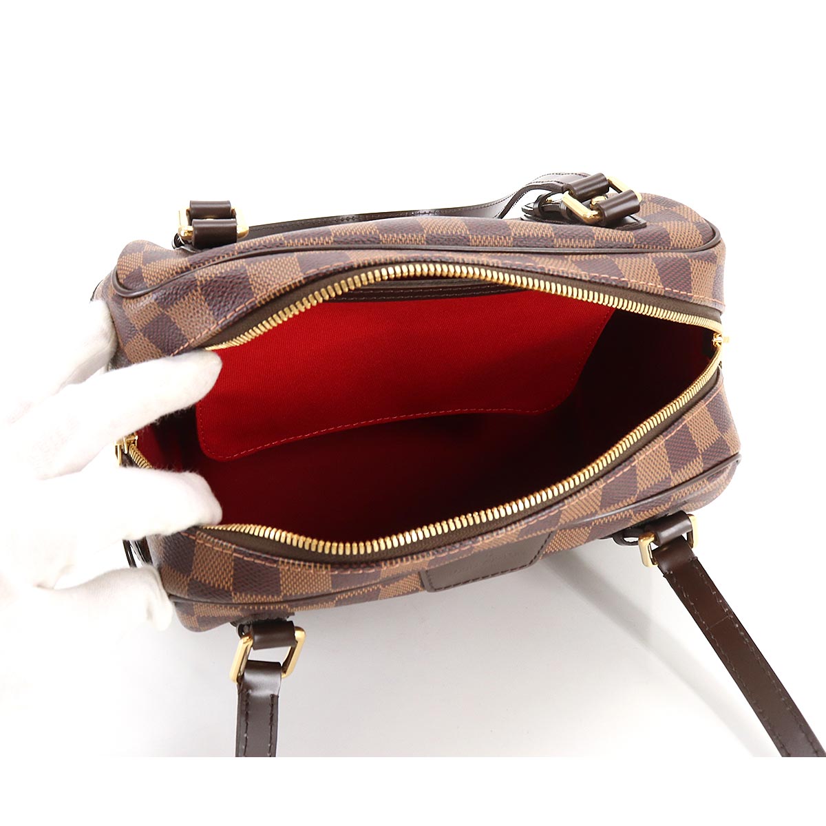 Louis Vuitton Damier Rivington PM Shoulder Bag Ebene