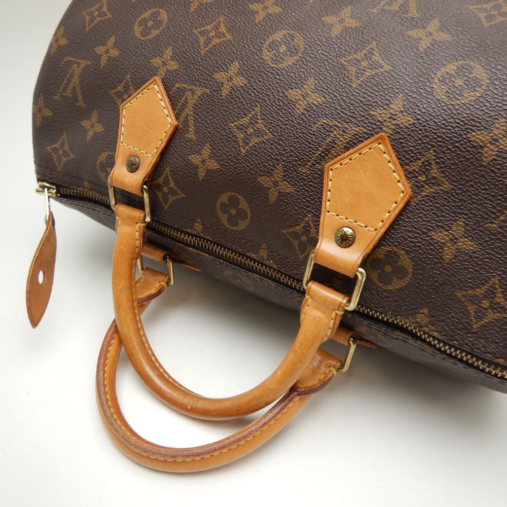 Louis Vuitton Monogram Speedy 30  Handbag Brown