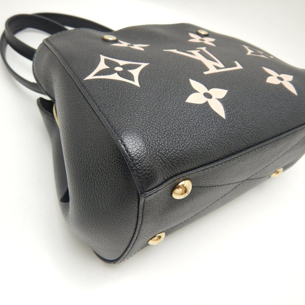 Louis Vuitton Montaigne BB Bicolor Monogram Emplant Noir Black