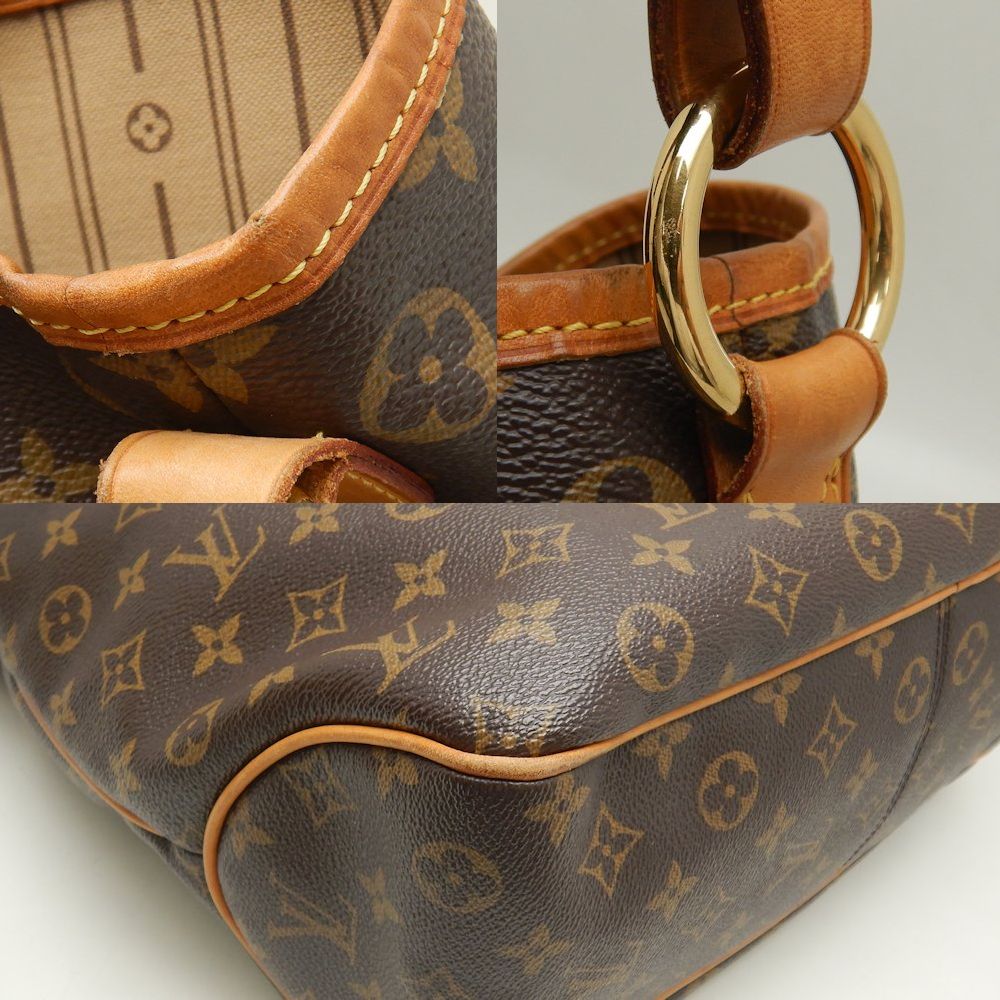 Louis Vuitton Monogram Delightful MM Shoulder Bag Brown