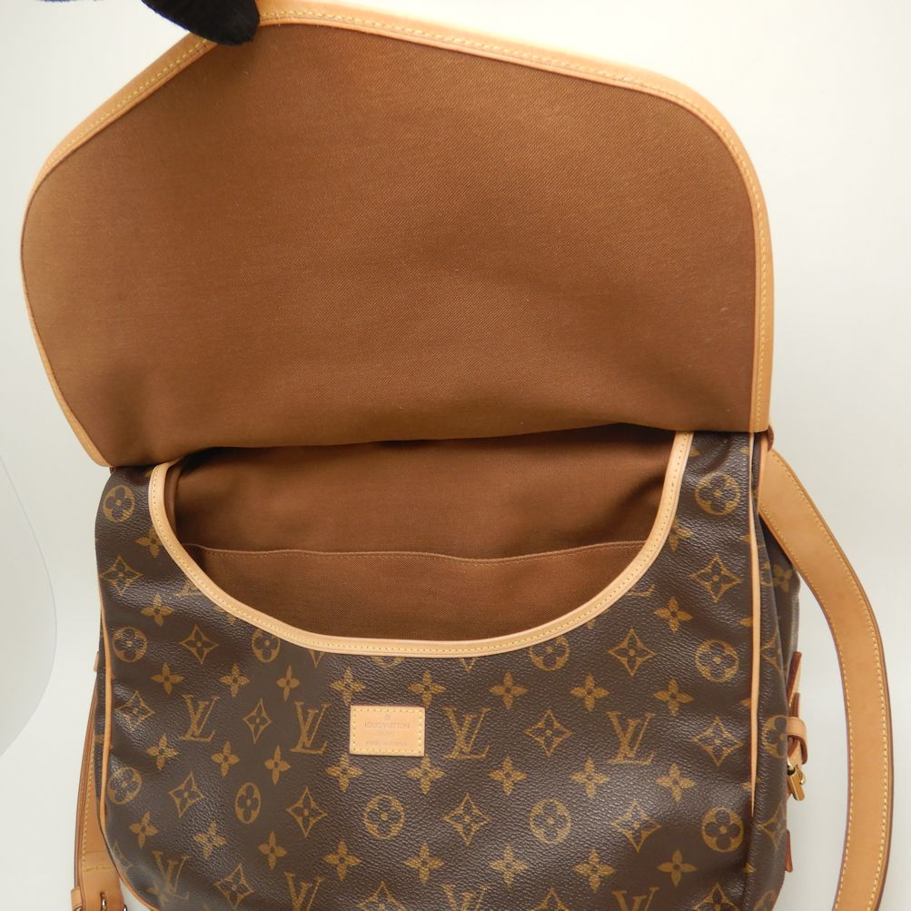 Louis Vuitton Monogram Saumur 35 Shoulder Bag Brown