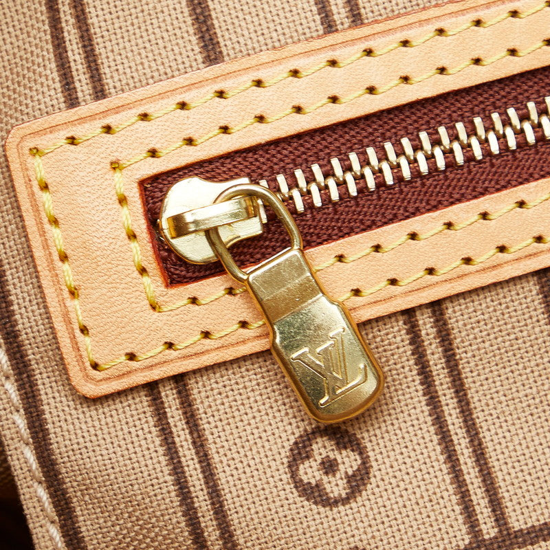 Louis Vuitton Monogram Neverfull PM Handbag Tote Bag Brown