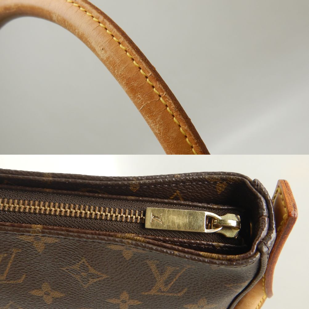 Louis Vuitton Monogram Looping MM Shoulder Bag Brown
