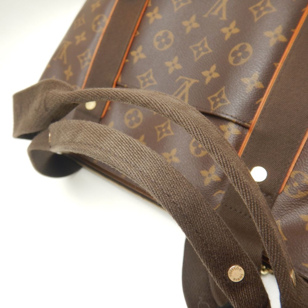 Louis Vuitton Monogram Bobourg Tote Bag Brown