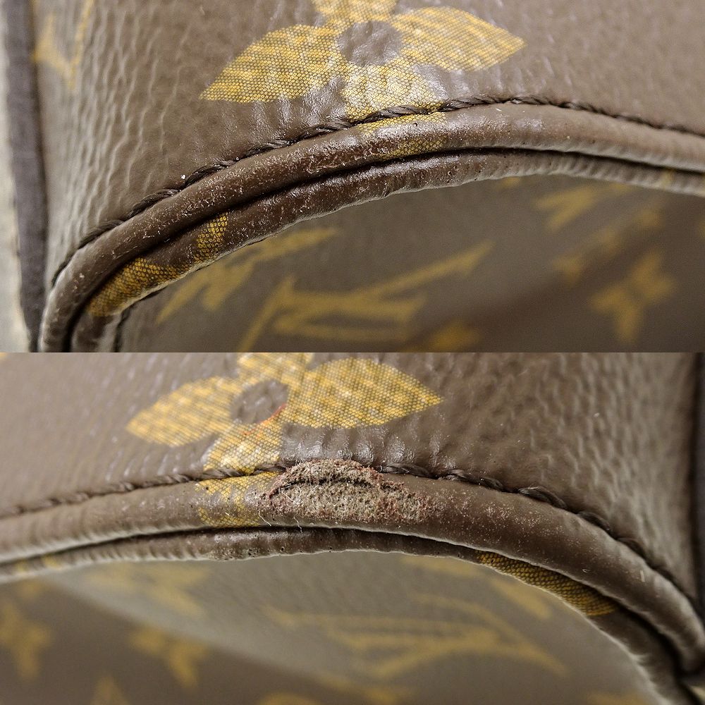 Louis Vuitton Monogram Sac Plat BB Handbag Brown