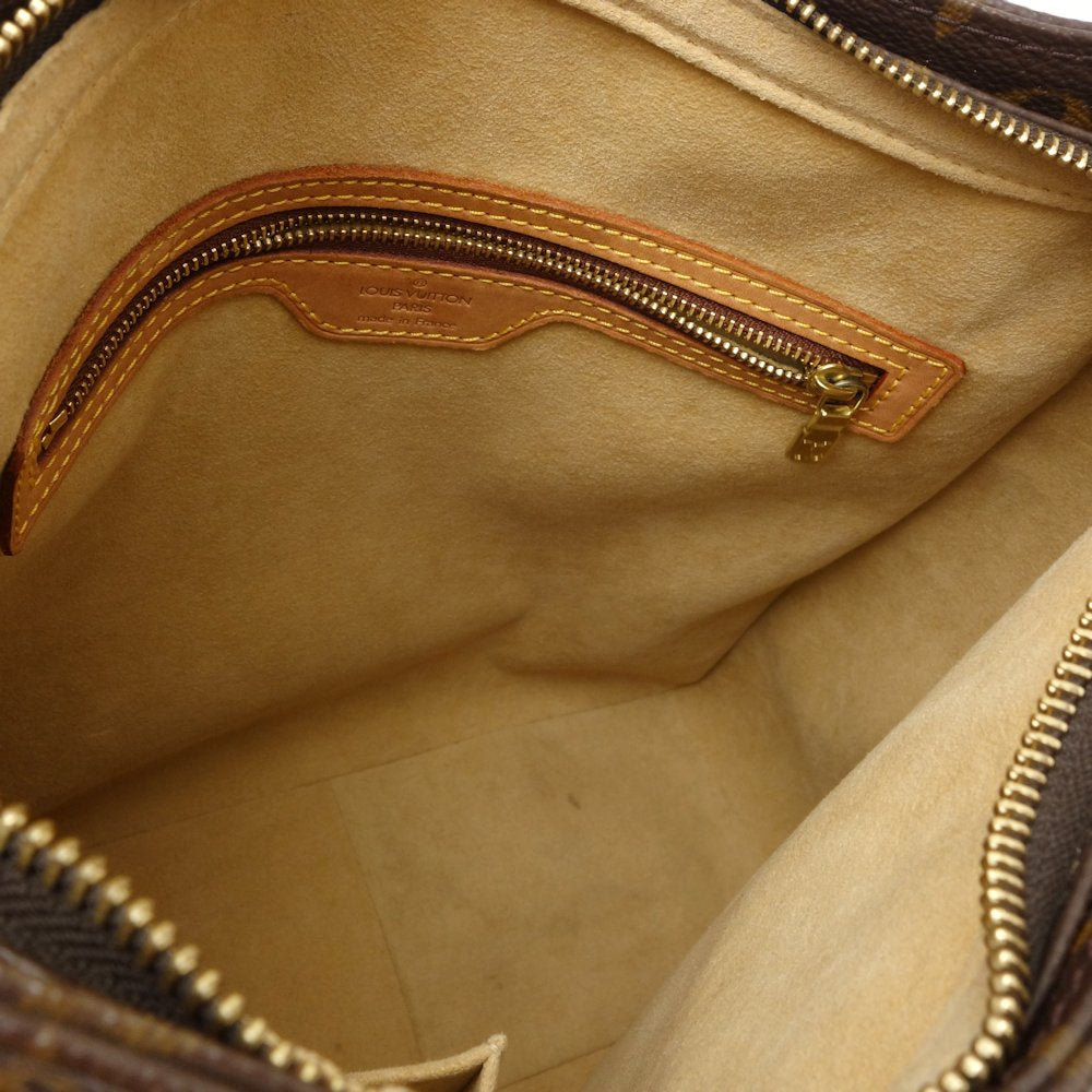 Louis Vuitton Monogram Looping GM Shoulder Bag Brown