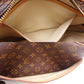 Louis Vuitton Monogram Reporter PM Shoulder Bag Brown