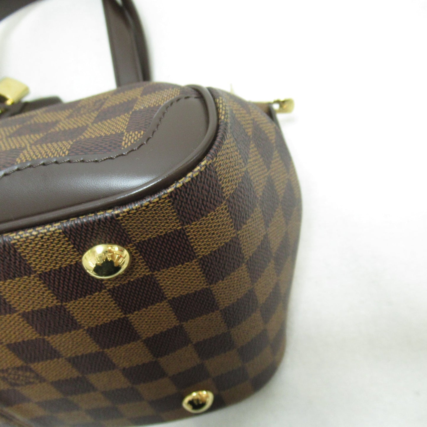 Louis Vuitton Verona PM Shoulder Bag Canvas Damier Ebene Brown