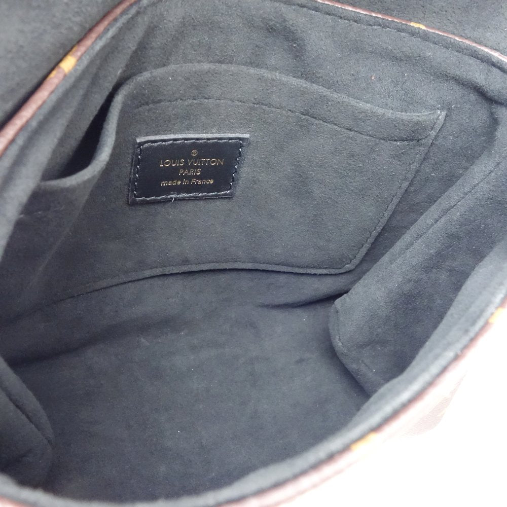 Louis Vuitton Monogram Locky BB Shoulder Bag Brown Black