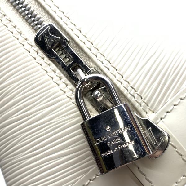 Louis Vuitton Alma Epi Yvoire Handbag White
