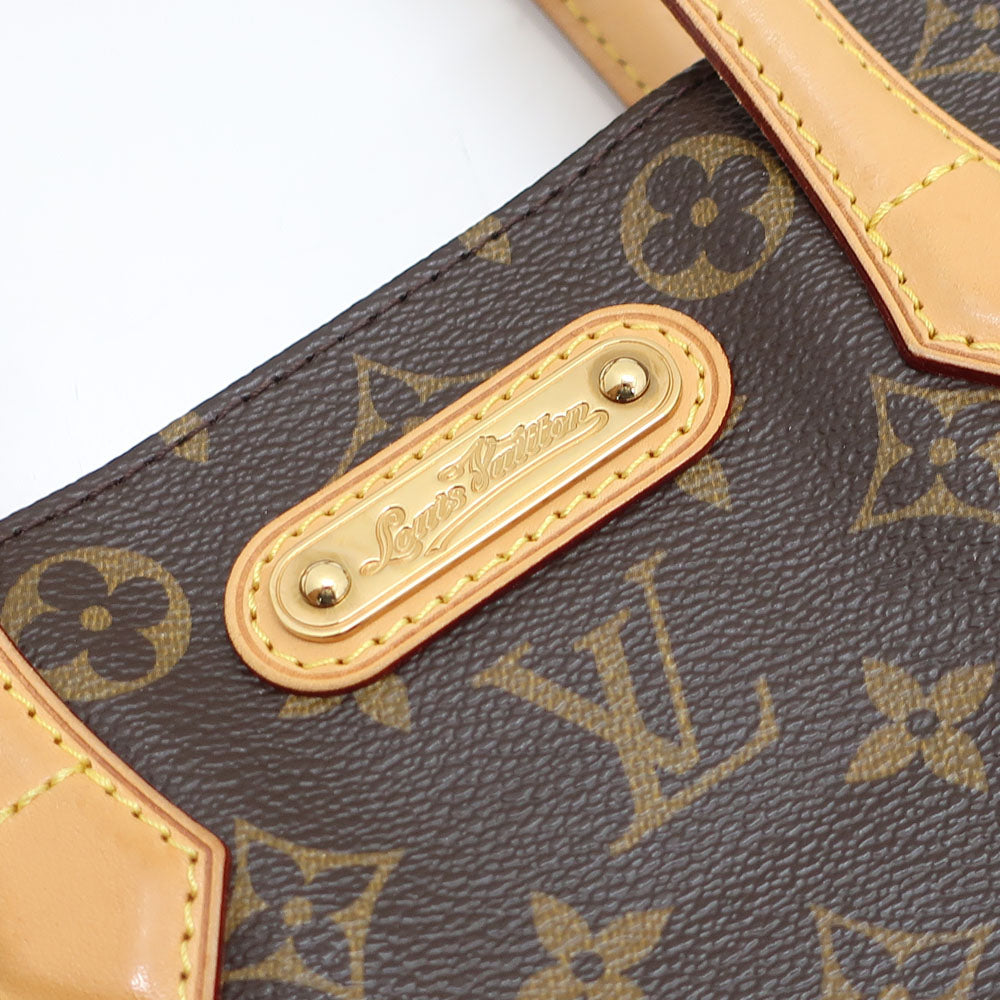 Louis Vuitton Wilshire PM Hand Bag Monogram Canvas Brown Gold Hardware