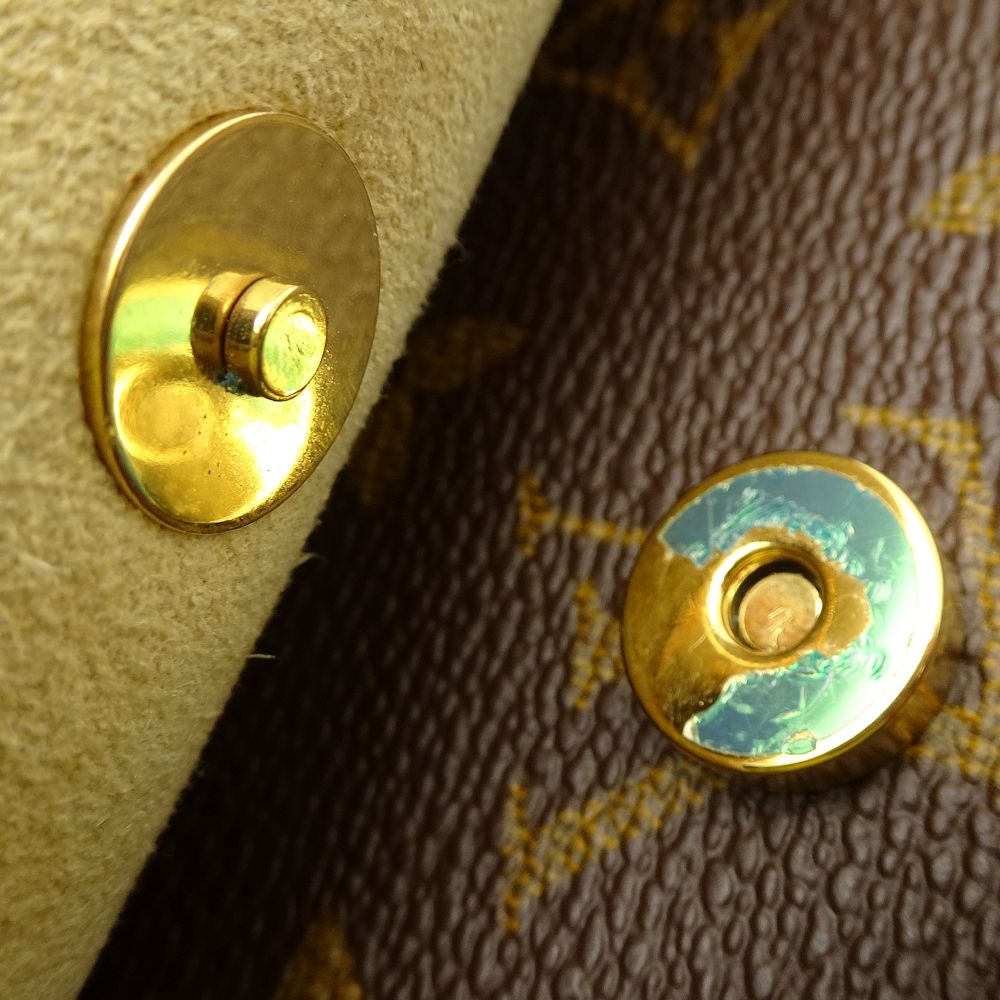Louis Vuitton Monogram Pochette Twin GM Crossbody Shoulder Bag Brown