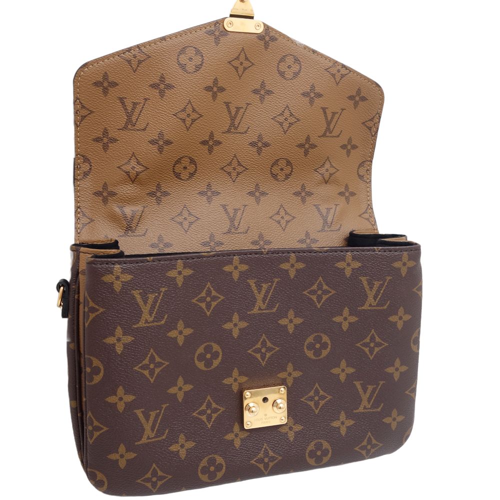 Louis Vuitton Pochette Metis MM Crossbody Shoulder Bag Monogram Brown