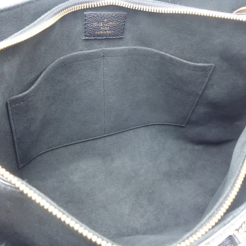 Louis Vuitton Surene MM Shoulder Bag Monogram Implant Black