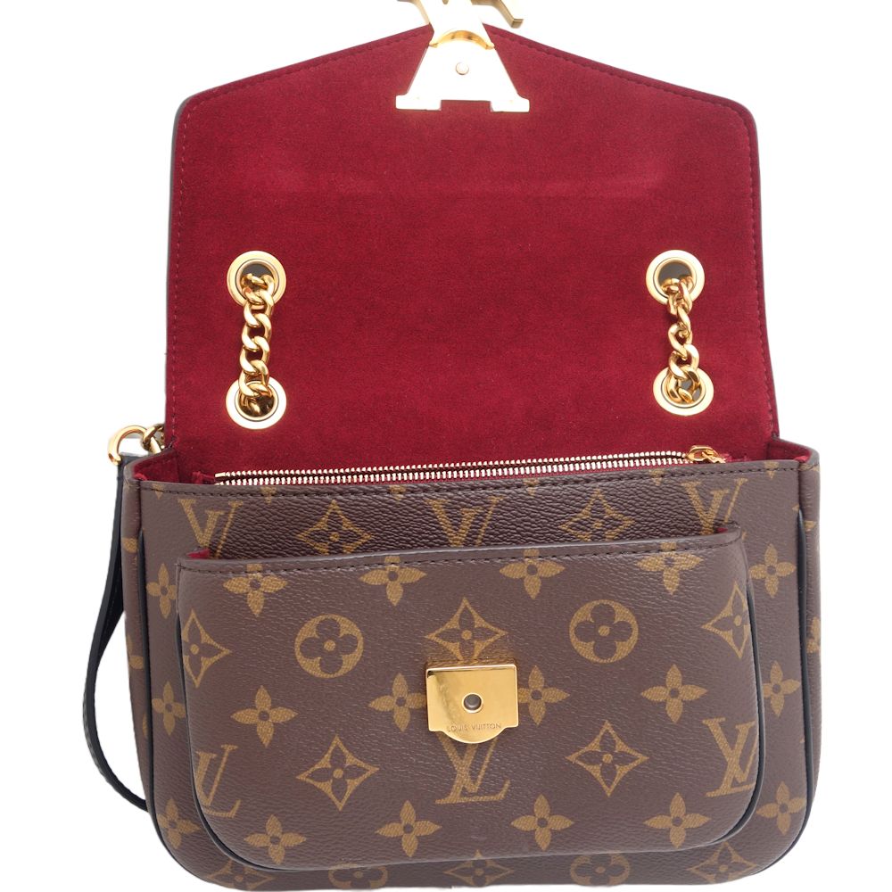 Louis Vuitton Monogram Passy Crossbody Shoulder Bag Brown