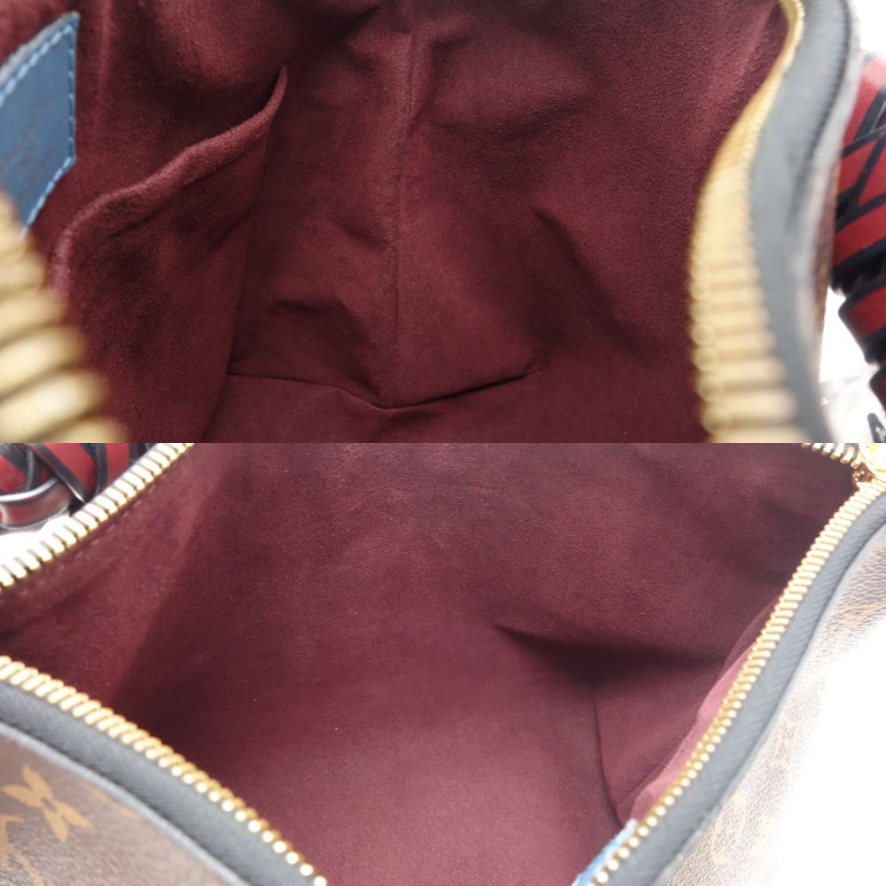 Louis Vuitton Monogram  Mini Zipped Hobo 2way Bag Brown