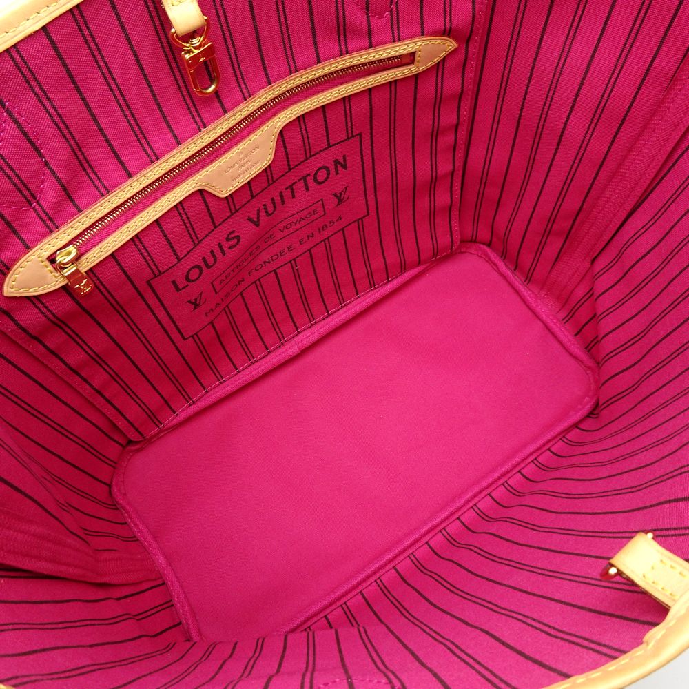 Louis Vuitton Monogram Neverfull MM Pivoine Tote Bag