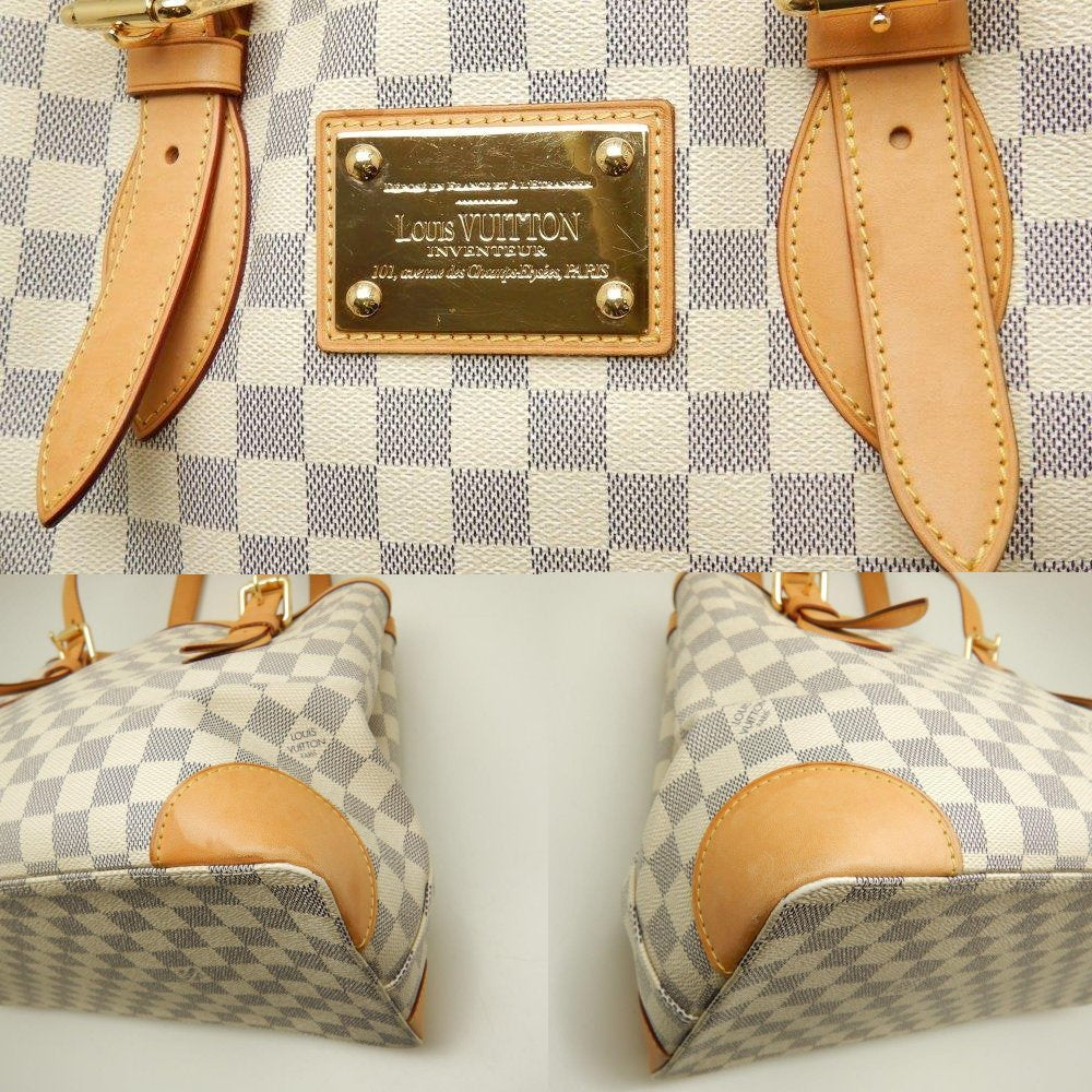 Louis Vuitton Damier Azur Hampstead MM Tote Bag