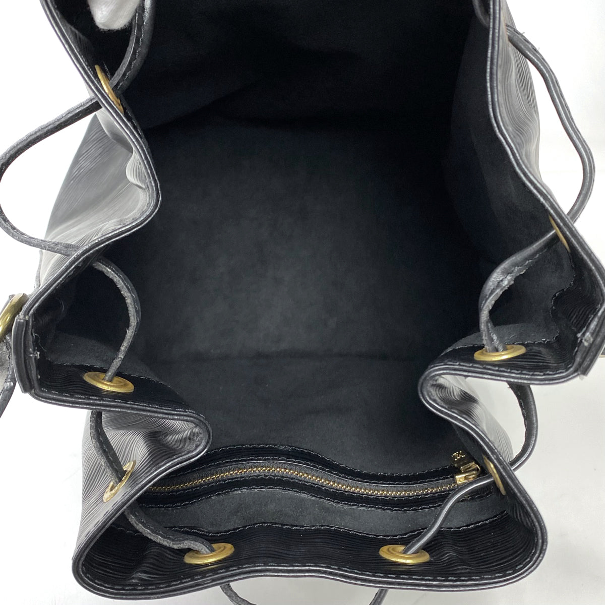 Louis Vuitton Petit Noe Drawstring Shoulder Bag Epi Noir