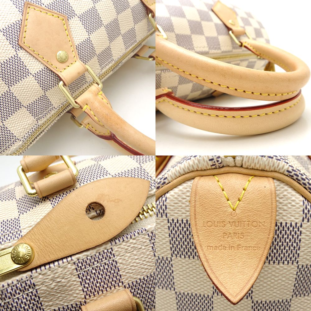 Louis Vuitton Damier Azur Speedy 25 Mini Boston Bag