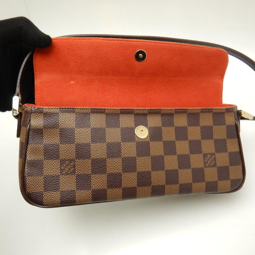 Louis Vuitton  Damier Recoleta Ebene Handbag Brown