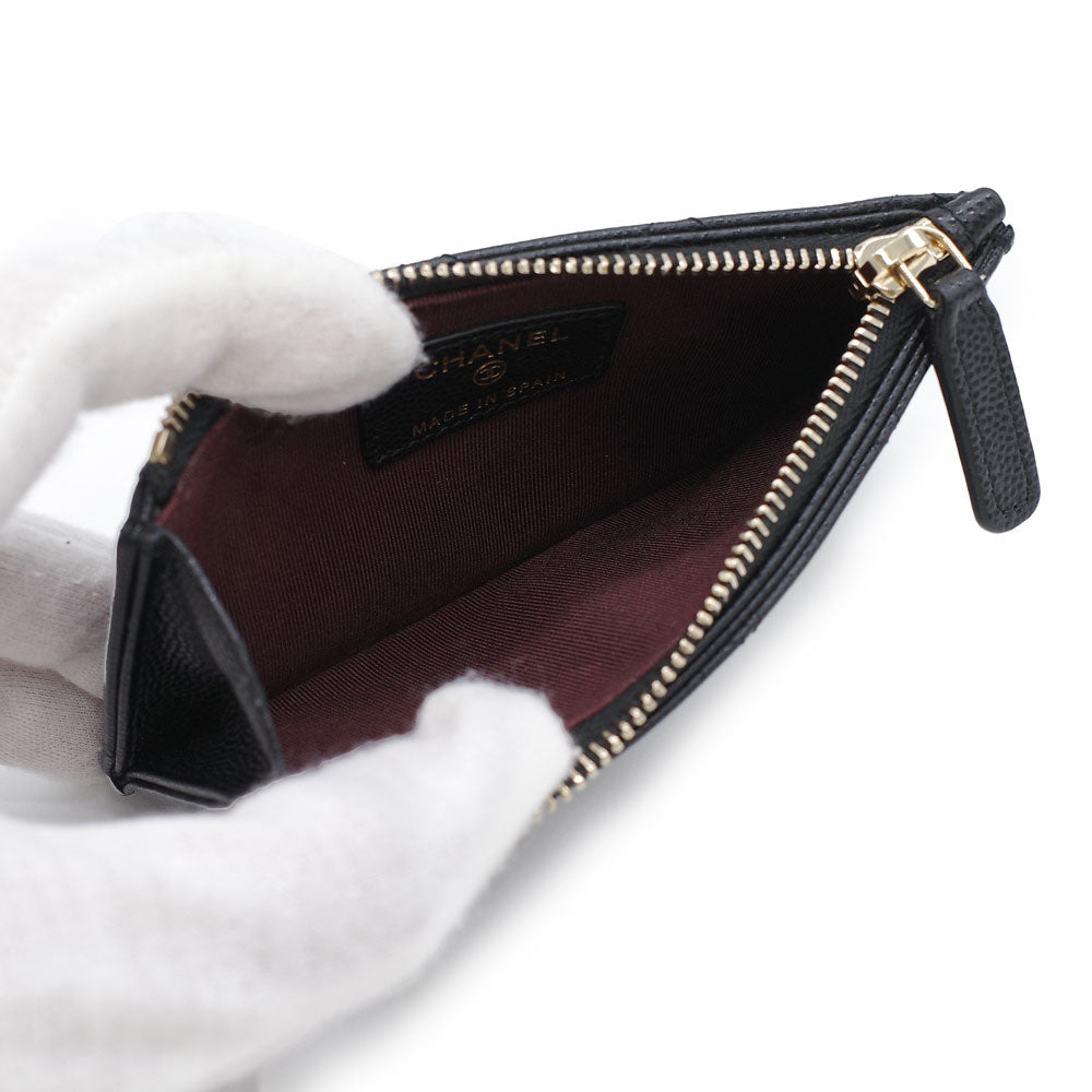 Chanel Matelasse Caviar Skin Wallet Black