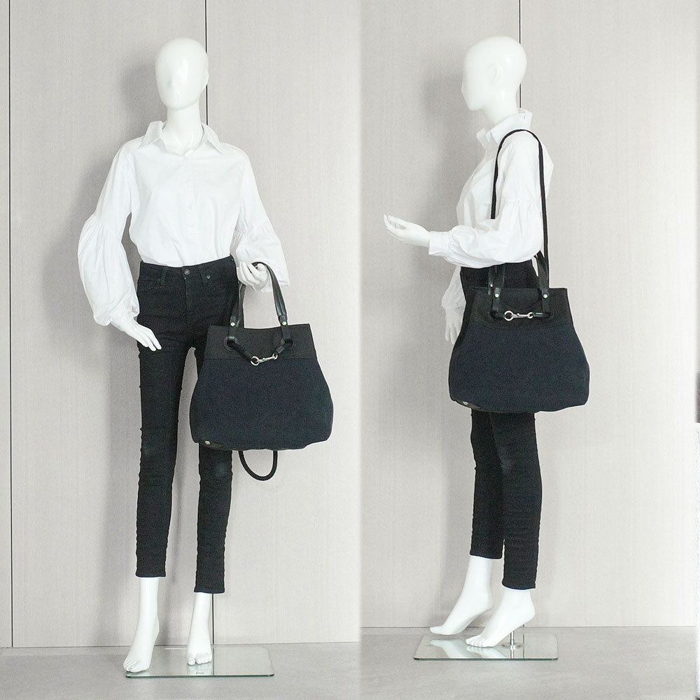 Chanel Fabric Tote Bag Handbag 2way Cocomark