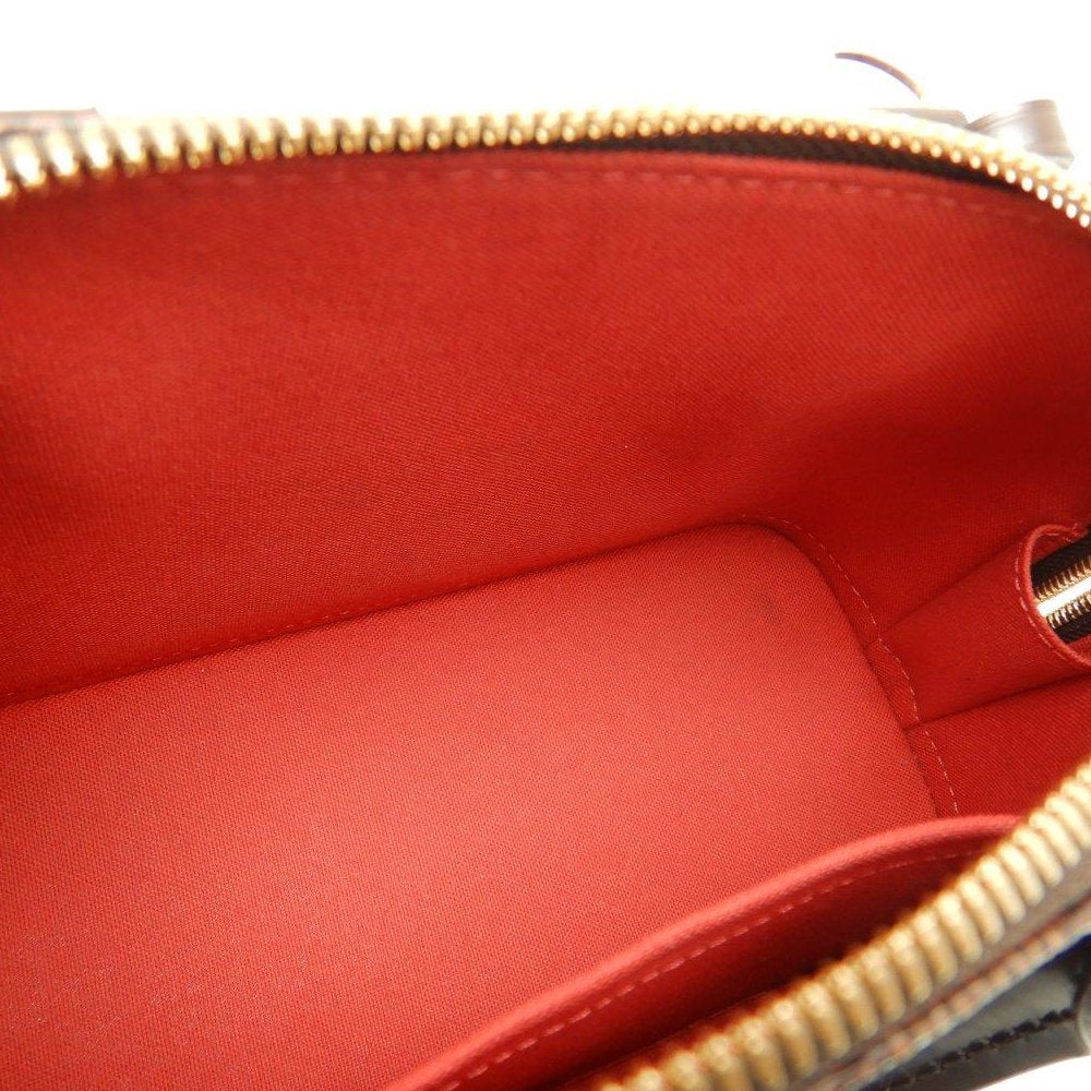 Louis Vuitton Damier Alma BB Ebene 2WAY Bag Brown