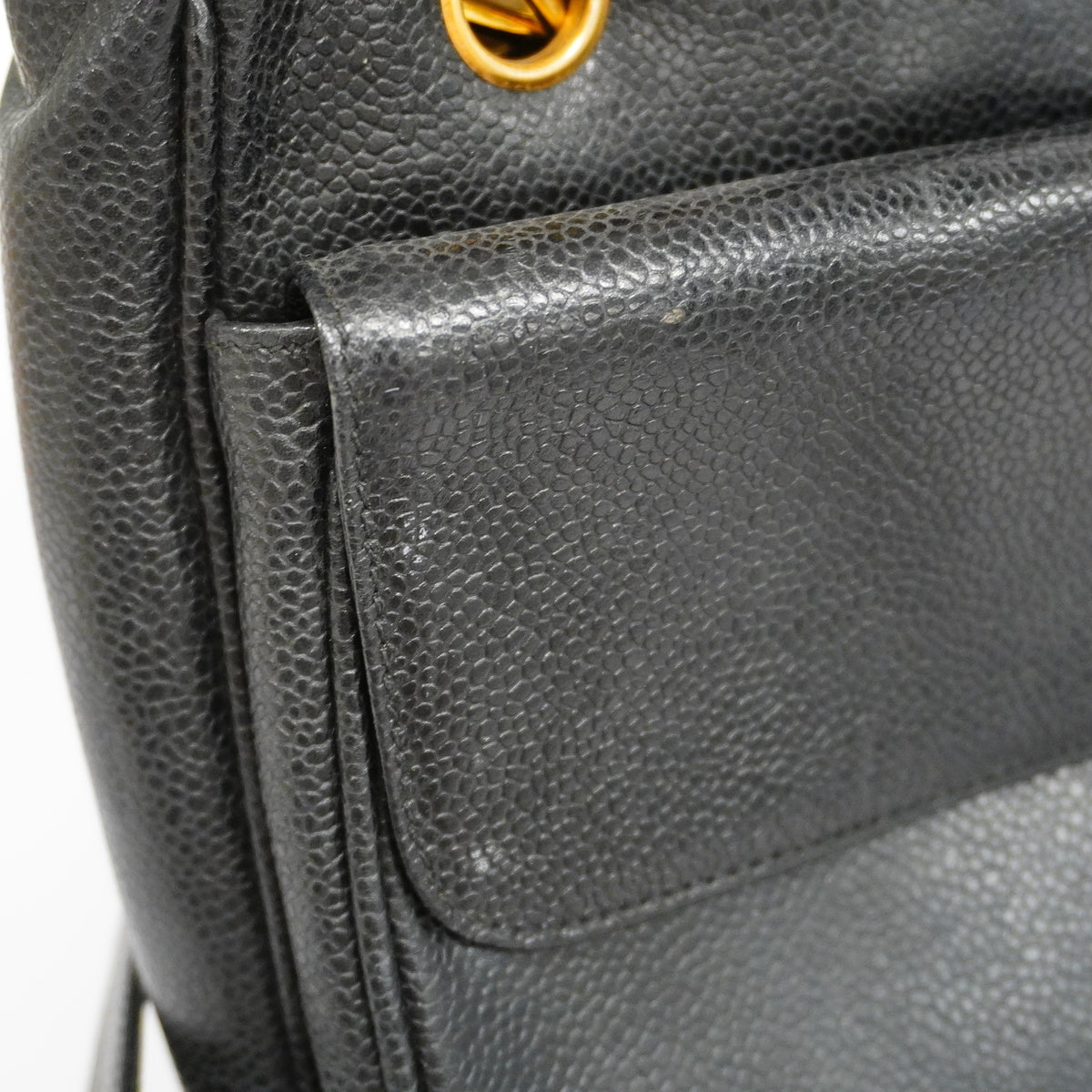 Chanel Shoulder Bag Caviar Skin Black