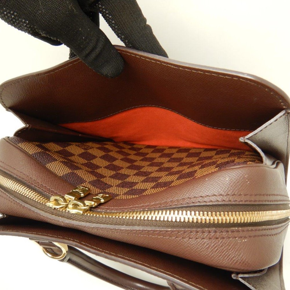 Louis Vuitton Damier Triana Ebene Handbag Brown