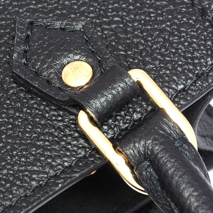 Louis Vuitton Petite Sac Plat Monogram Emplant Noir Black
