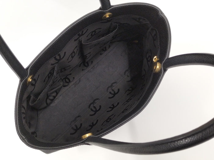 Chanel Tote Bag Caviar Skin Black