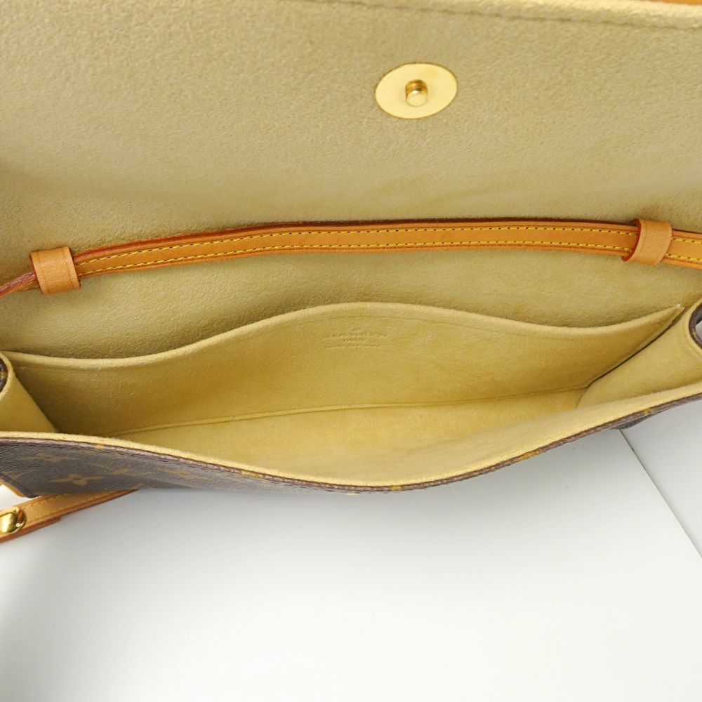 Louis Vuitton  Monogram Pochette Twin GM Brown Diagonal