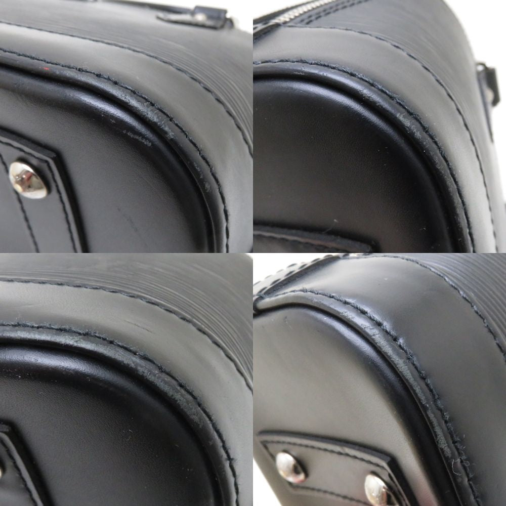 Louis Vuitton Epi Alma BB Noir 2WAY Handbag Black