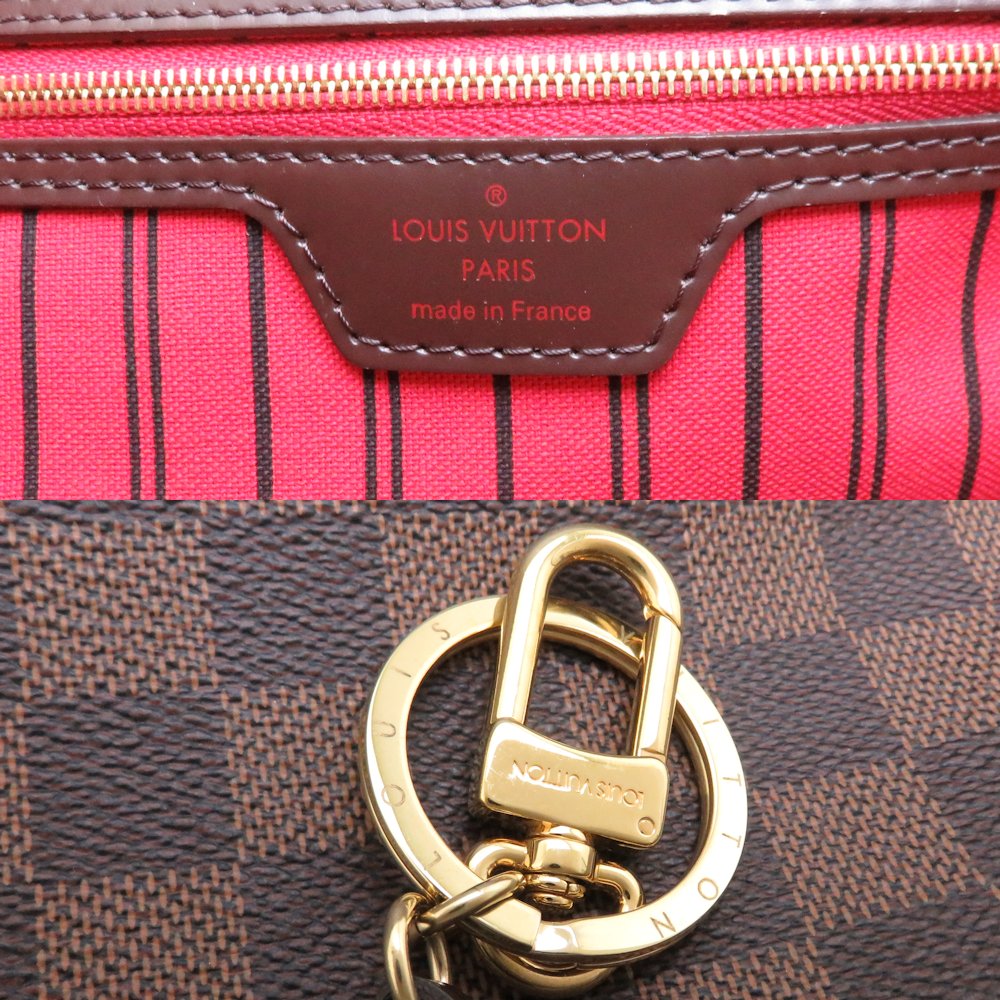Louis Vuitton Damier Delightful PM Shoulder Bag Ebene Brown