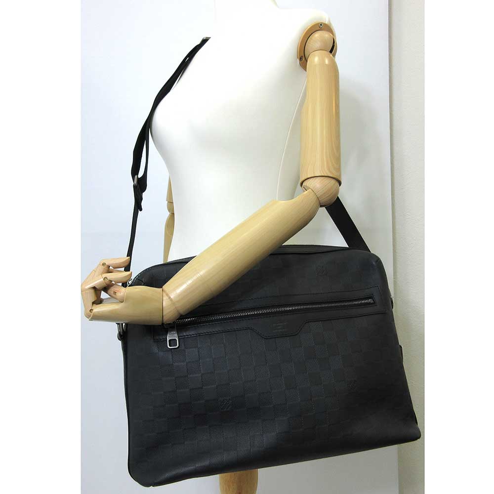 Louis Vuitton Calypso GM Shoulder Bag Damier Infini Onyx Black