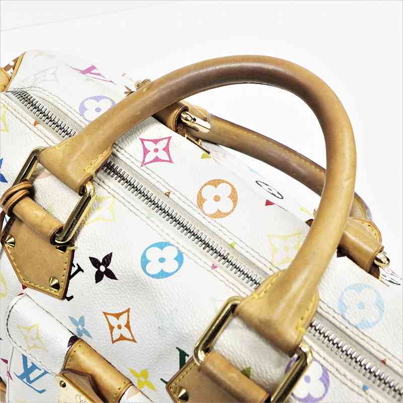 Louis Vuitton Speedy 30 Monogram Multicolor Handbag White