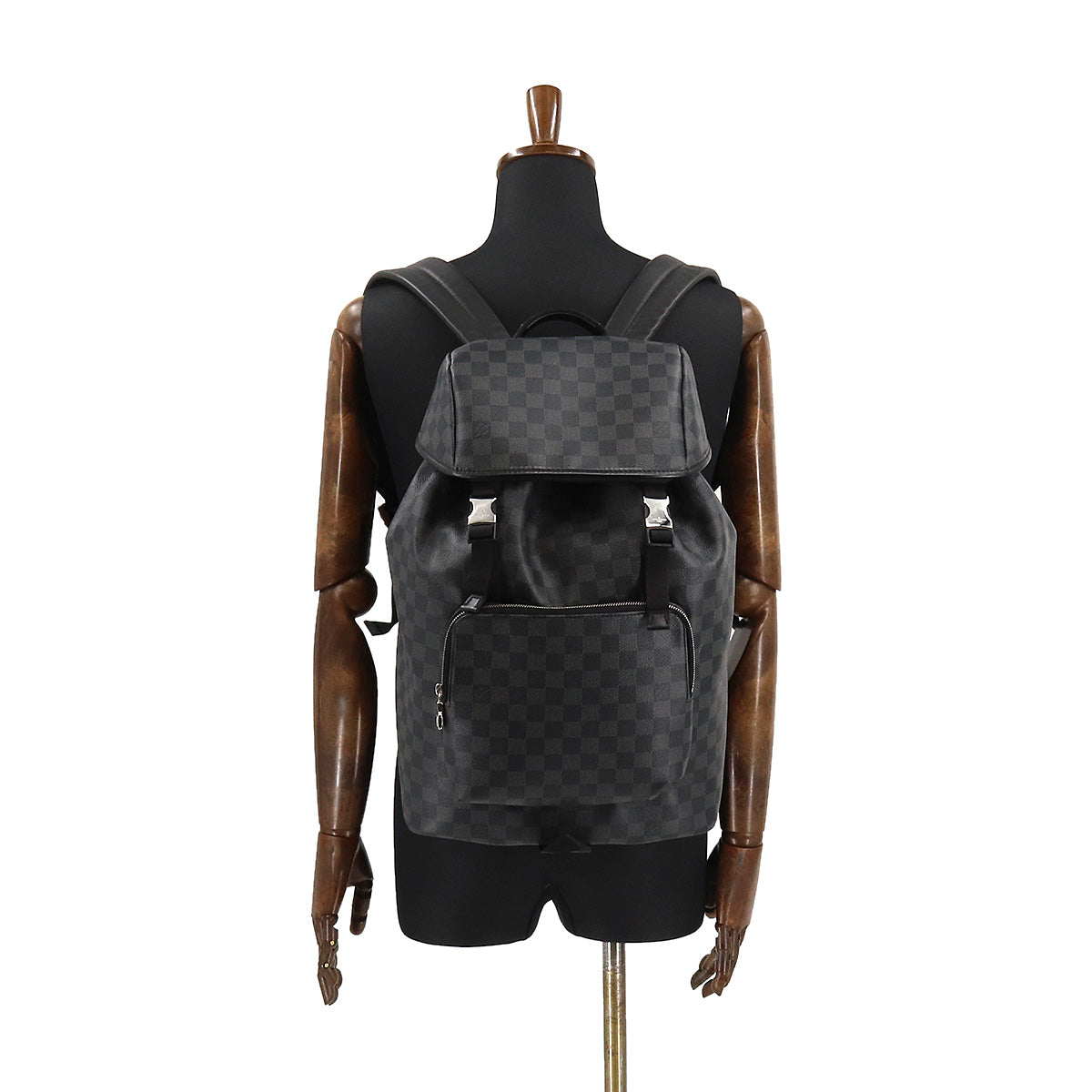 Louis Vuitton Damier Graphite Zack Backpack Silver Metal Fittings