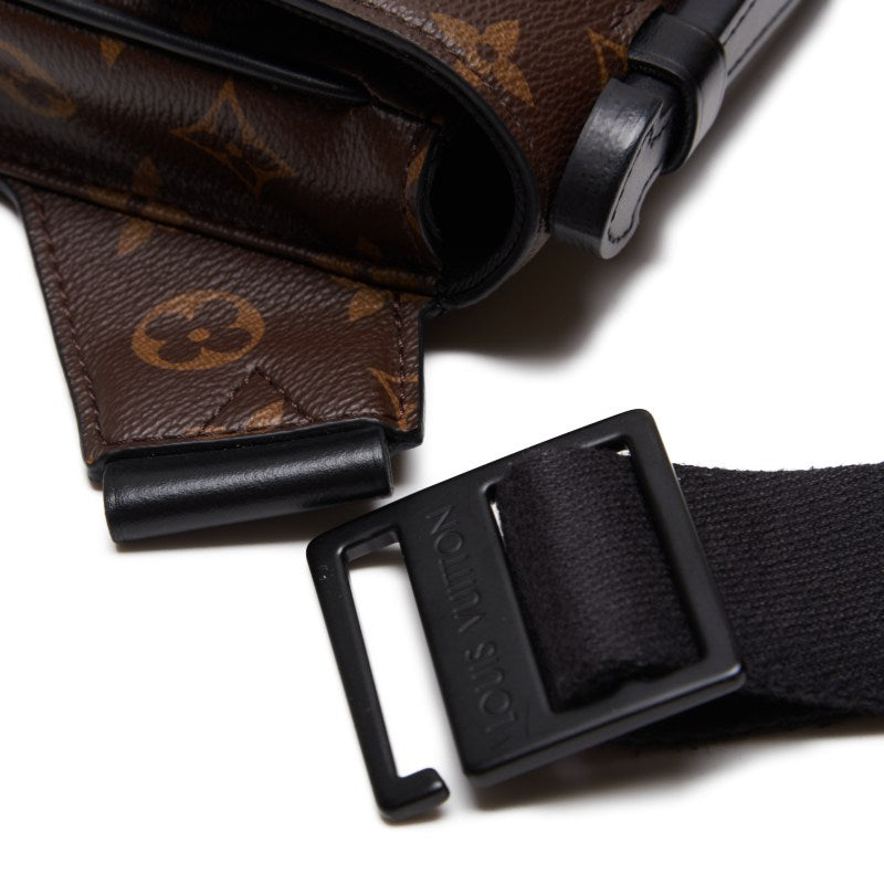 Louis Vuitton Monogram Macassar S Lock Shoulder Bag
