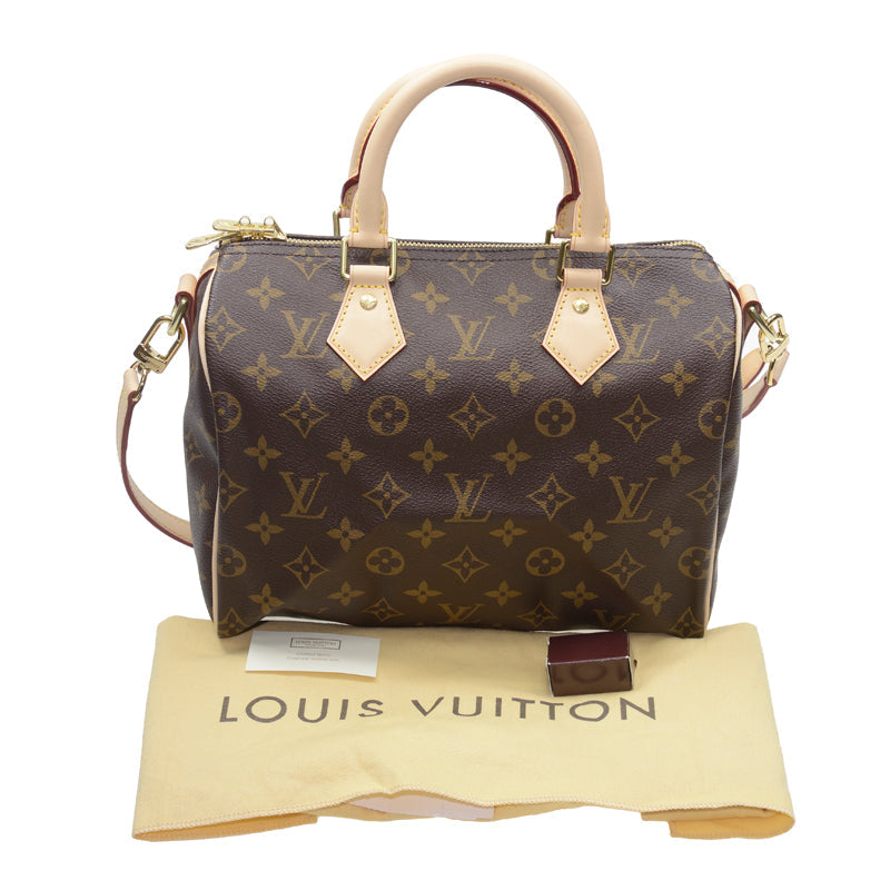 Louis Vuitton Speedy Bandouliere Leather Brown