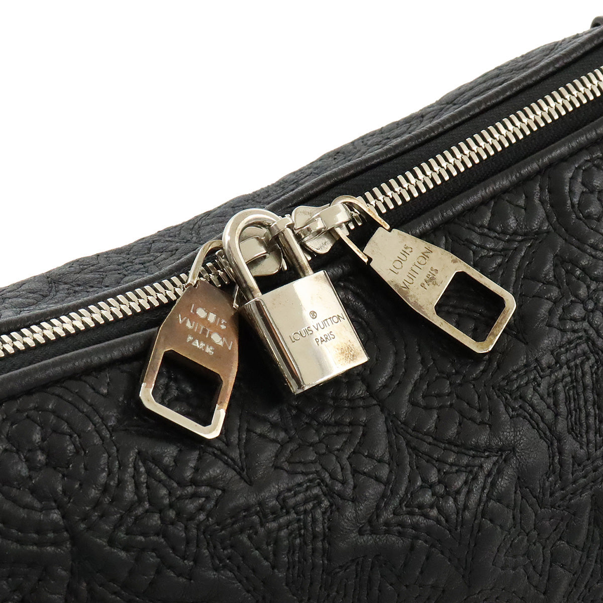Louis Vuitton Monogram Antia Ixia MM Tote Bag Handbag Noir Black