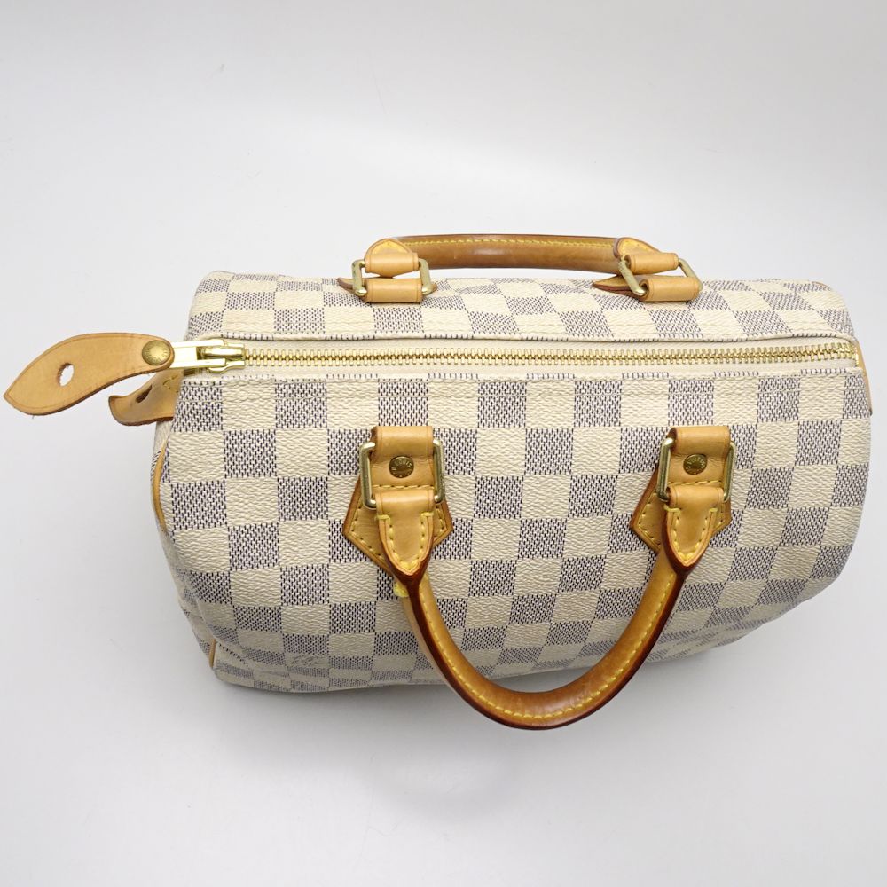 Louis Vuitton Damier Azur Speedy 25 Boston Bag