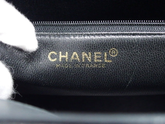 Chanel Matelasse Cocomark Reprinted Tote Lambskin Black
